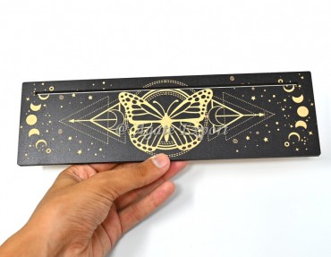 Butterfly With Moon Phase Long Card Holder Butterfly With Moon Phase Long Card Holder