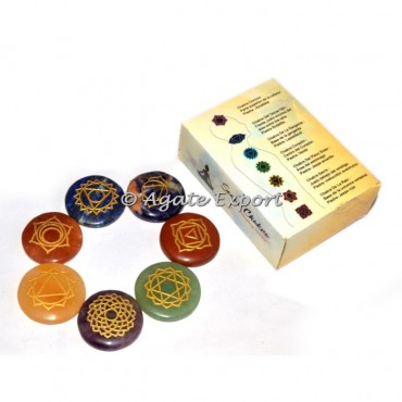 Chakra Engraved Disc Set With Card Box