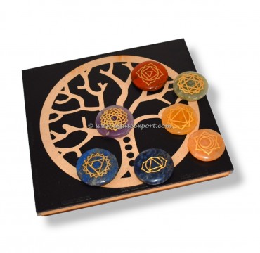 Tree Of life Box With 7 Chakra Stones