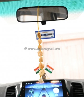 Golden Quartz Tumbled Stones for Car Hanging and Door Hanging