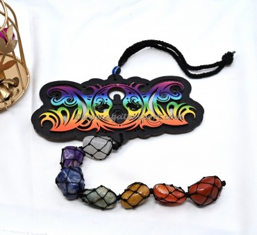 Goddess Moon With 7 Chakra Hanging For Home And Car Decor