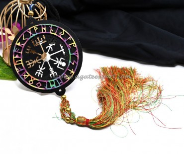 Runic Symbol With Evil Eye Hanging For Home And Car Decor