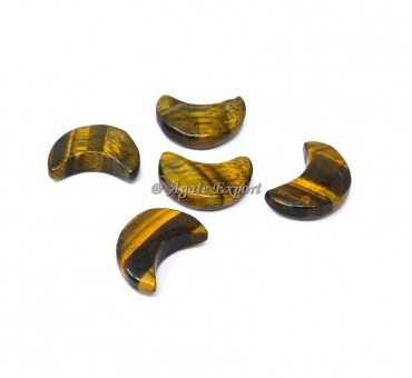 Tiger Eye Crescent Moon