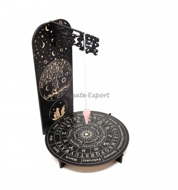 Tree of Life Sun And Moon Divination Board Pendulums Holder