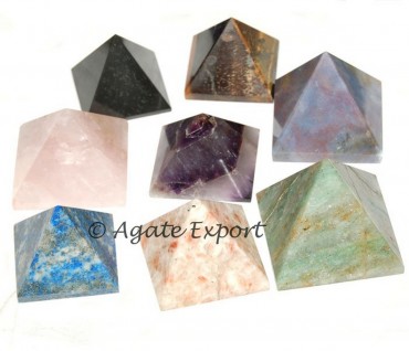 Mix Gemstones Pyramids