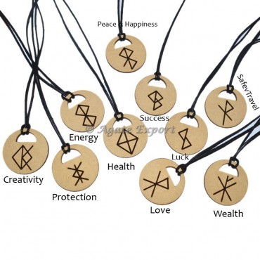 Zodiac Symbols Wooden Reiki Set