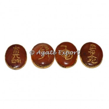 Red Carnelian Oval Reiki Set